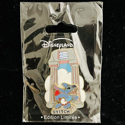 LE 900 DLP Stitch Greece Europe Invasion Country #8 DLRP Disney Paris Pin 2008