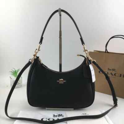 #ad COACH CJ517 Shoulder Bag Hand Bag Black Outlet New