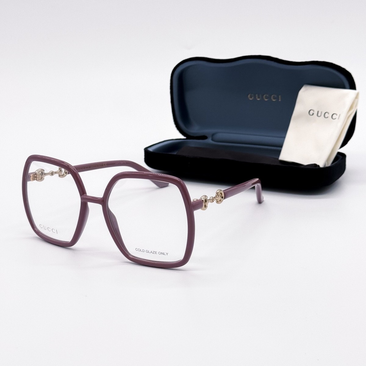 NEW GUCCI GG0890O 003 WOMEN PINK EYEGLASSES GUCCI | eBay