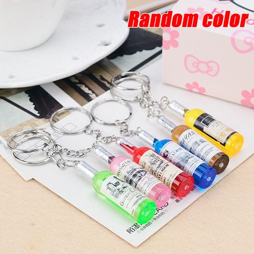 Acrylic Beer Wine Bottle Keychain Various Car Bag Key Ring Pendant Accessry G_x$ - Picture 16 of 17
