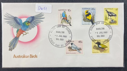 1980 Australian Birds FDC First Day Cover Hamilton (Vic) FDI Postmark