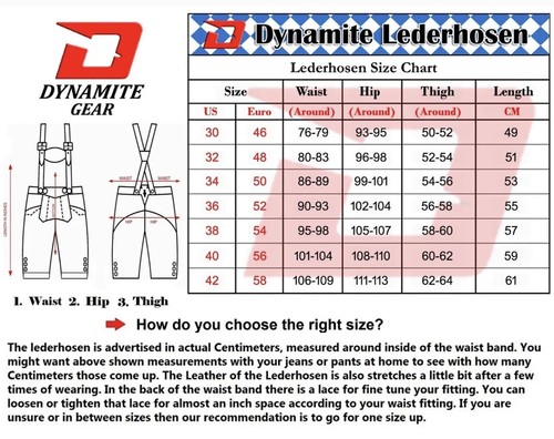 PANTALONES CORTOS DE CUERO GENUINO PARA HOMBRE ALEMANES OKTOBERFEST - Imagen 5 de 5