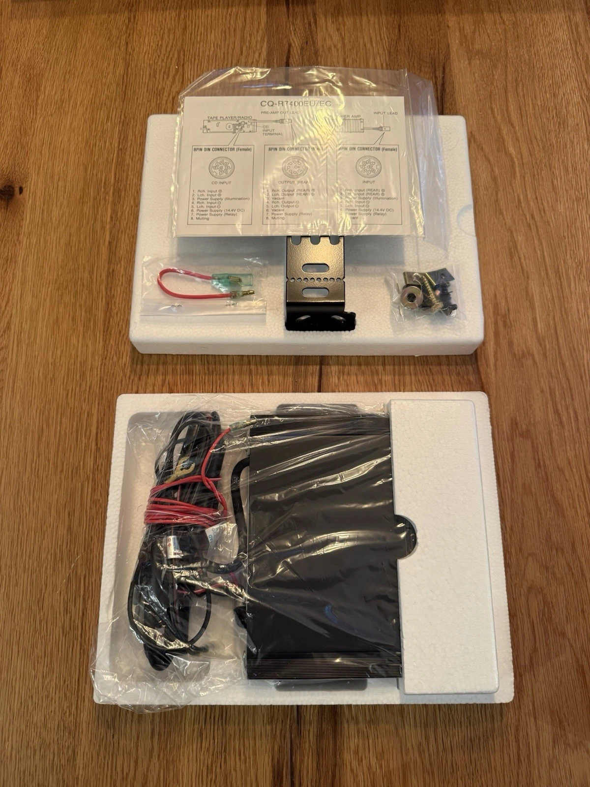 Technics CQ-H7500EU & CY-M125EU Car Radio Cassette Graphic EQ Amplifier - New 2