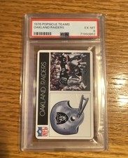 1976 Popsicle NFL Team Cards - Oakland Raiders (Ken Stabler / Clarence Davis)