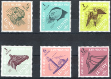 GB Lundy Island 1962 QEII Anti-Malaria Campaign set of 6 mint stamps  LMM