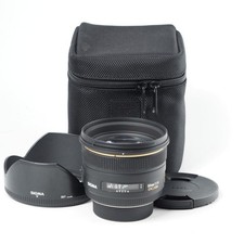 Sigma 50mm F/1.4 EX DG HSM Lens for Nikon F mount Excellent w/Case  14661