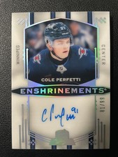 24-25 The Cup Hockey Enshrinements Auto E-CO Cole Perfetti #/99