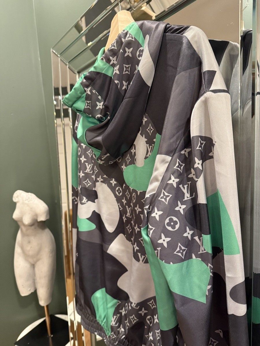 Louis Vuitton フード付きジャンパー Louis Vuitton X KidSuper FW23 Patchworked Portrait Hooded