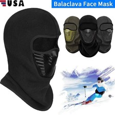 Balaclava Ski Full Face Mask Windproof Fleece Neck Warm for Winter Cold Weather