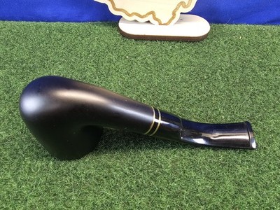 Gasparini Sunshine Black Finish Bent 9mm Briar Tobacco Pipe, Box