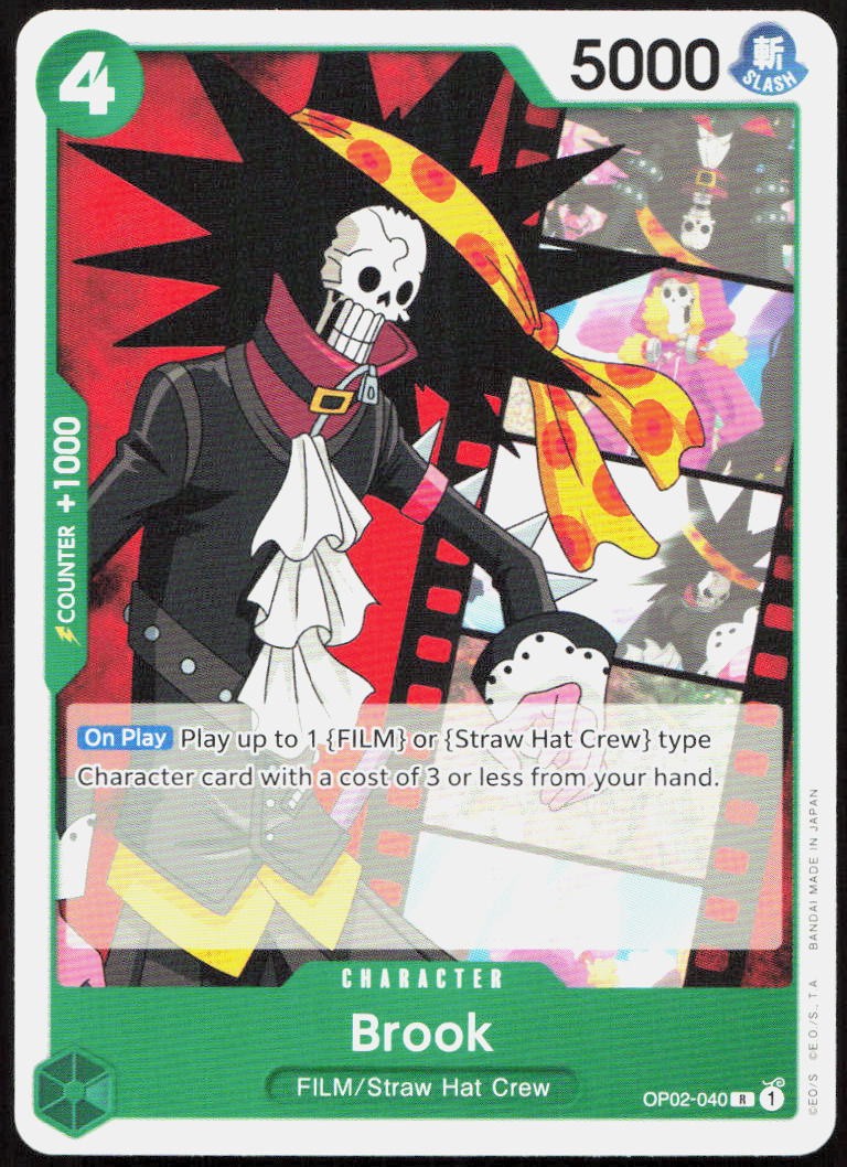 Brook OP02-040 Rare Paramount War One Piece Near Mint