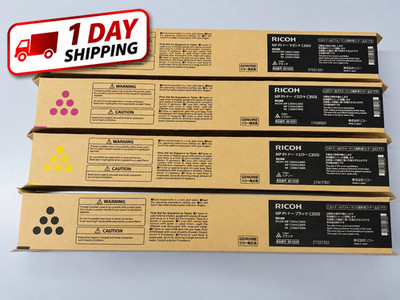 Ricoh 841813 841814 841815 841816 Toner Cartridge Full Set MP C3503 Genuine New