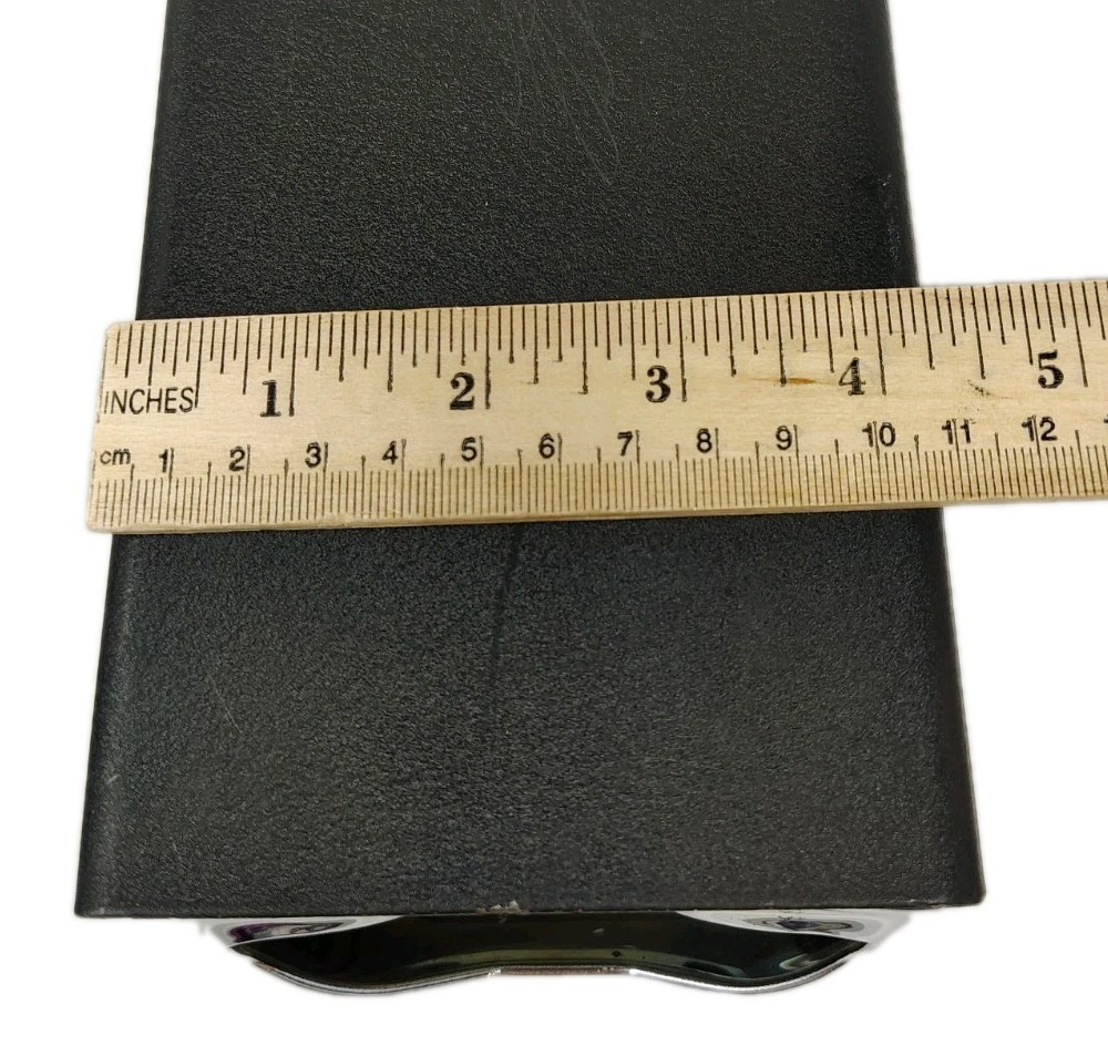 VTG TidyNap Chrome Napkin Dispenser Silver Black Retro MCM Restaurant Diner SET