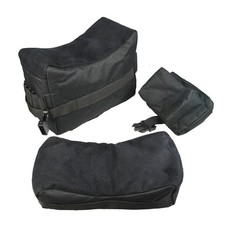 3 PC Set Bench Rest Stand Shooting Range Sand Bags Front, Rear and Elbow Rest...