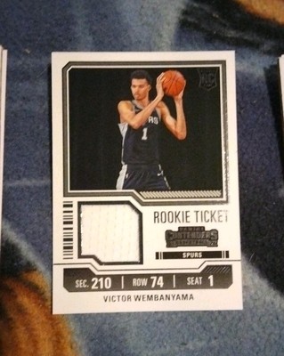 2023-24 Panini Contenders - Rookie Ticket Swatches #RTS-WEM Victor Wembanyama...