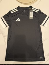 Adidas women's t shirt white and black, size small, brand new with tags