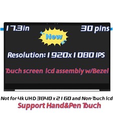 17.3'' FHD For HP Envy 17-DA 17T-DA IPS LCD Touch Screen Assembly N87242-001 New