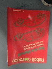 Volkswagen Rabbit/Scirocco Service Manual 1980 - 81 Gas Models Including Pickup 