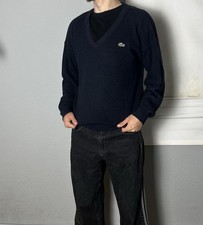 Vintage Lacoste Sweater Pullover marineblau M
