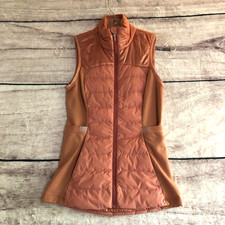 Lululemon Down For It All Vest 0 Womens Pink Primaloft Goose Down Zip Puffer