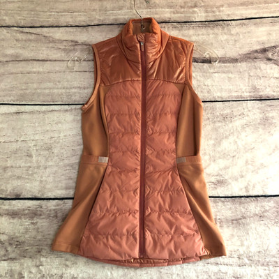 Lululemon Down For It All Vest 0 Womens Pink Primaloft Goose Down Zip Puffer