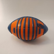 NERF Sports Football 9" Blitz All Weather Orange Foam Blue Rubber Grip Hasbro