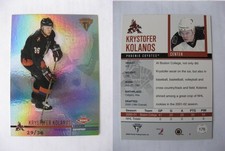 2001-02 Pacific Private Stock Titanium #176 Krystofer Kolanos 29/36 TRUE Rookie