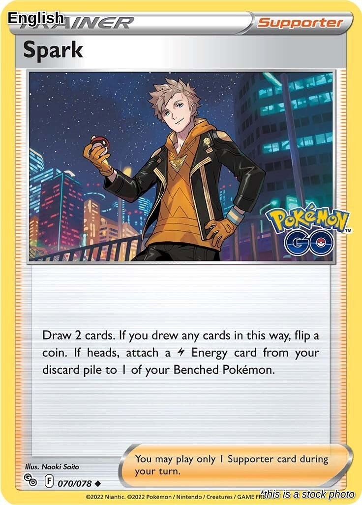 Spark Pokemon GO 070/078 Pokemon NM