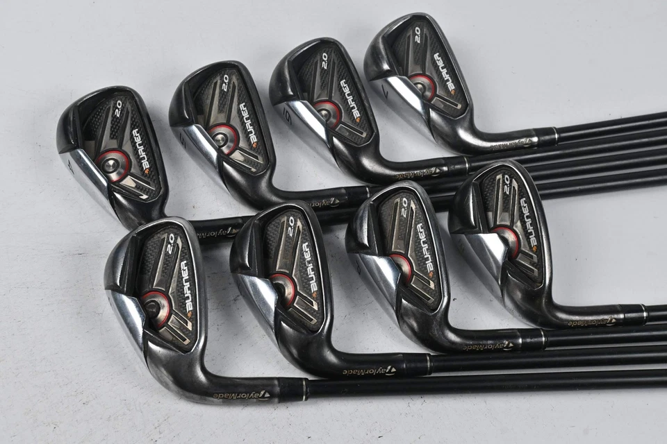 Left Hand Taylormade Burner 2.0 Irons / 4-PW+SW / Regular Flex Superfast 65 - Image 2 of 4