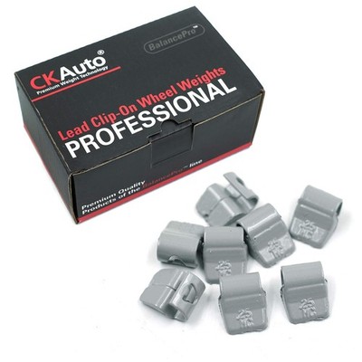 MC-Series Coated 1/4oz, 0.25oz Lead Clip on Wheel Weights, 25Pcs/Box