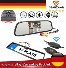 4.3" Funk Rückspiegel Monitor 170° IR Rückfahrkamera Nachtsicht Einparkhilfe Jub
