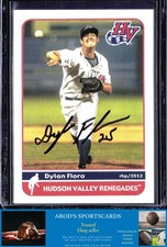 2012 Grandstand Hudson Valley Renegades *Dylan Floro **Card #NNO** AUTO (RC)