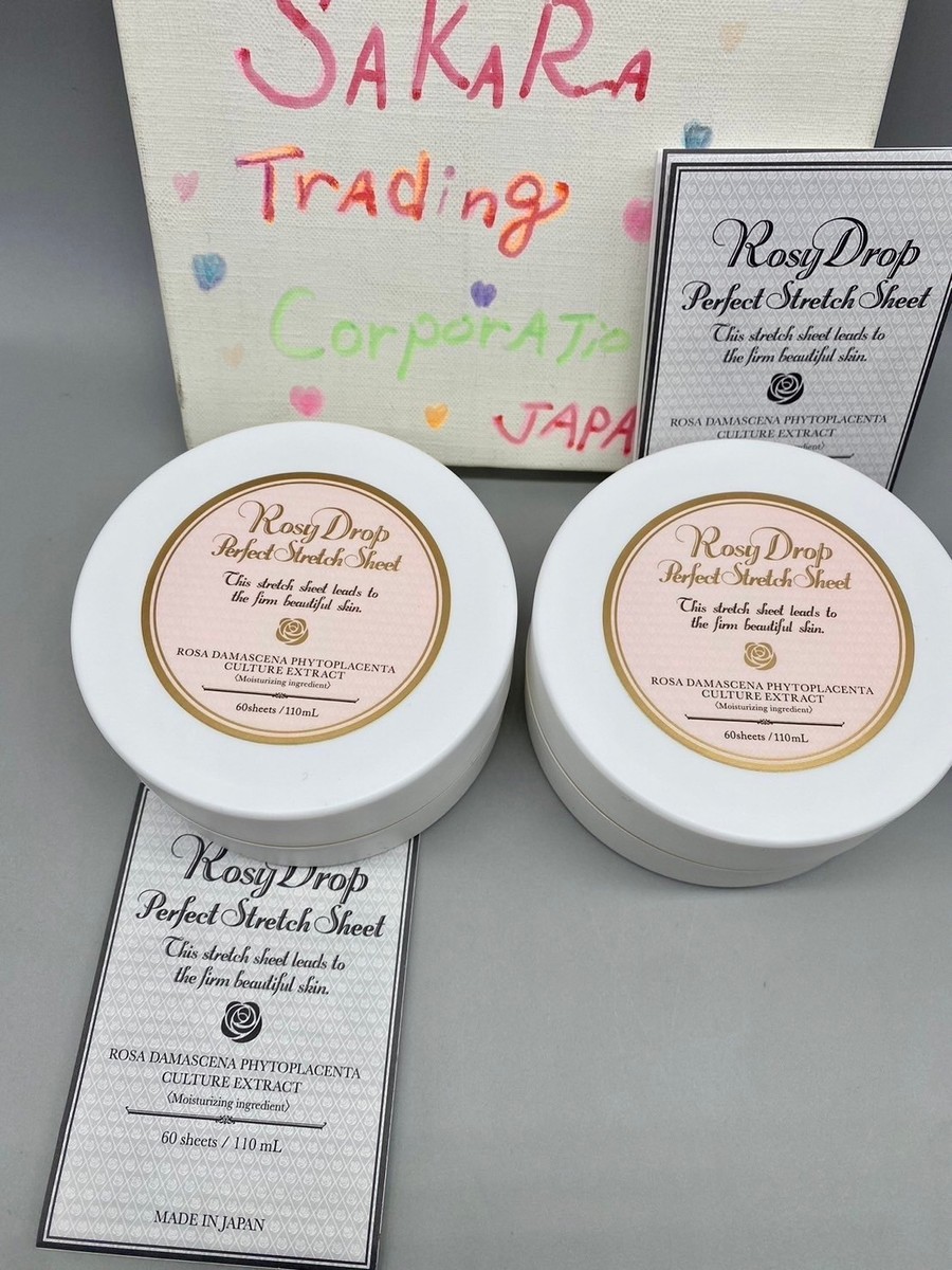 Rosy Drop Perfect Stretch Sheet 60 Sheets 110ml Set of 2 /w