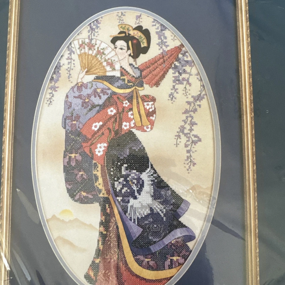 Vtg 2 Sunset “ Sachi” “splendor Of The Orient” Cross Stitch Kit 1997 - Image 4 of 4