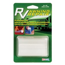 Life Safe Awning Repair Tape, RV and Marine, Repairs Rips, Tears  White