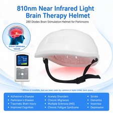 810nm Infrared Brain Light Helmet 280 Diodes for Parkinsons Stroke Depression