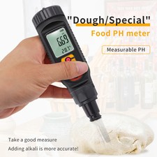 Digital Food PH Meter 0.00 14.00 High Accuracy Temp Acidity Tester for Brewing