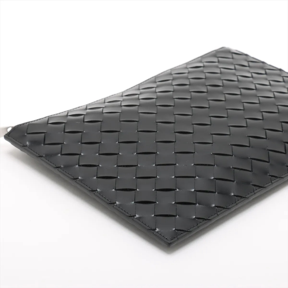 Bottega Veneta Intrecciato Leather Clutch bag Black thumbnail 4