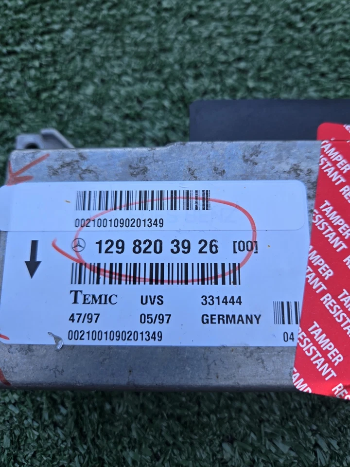 96-02 MÓDULO DE CONTROL TECHO CONVERTIBLE MERCEDES R129 SL320 SL500 1298203926 Foto 2 de 4
