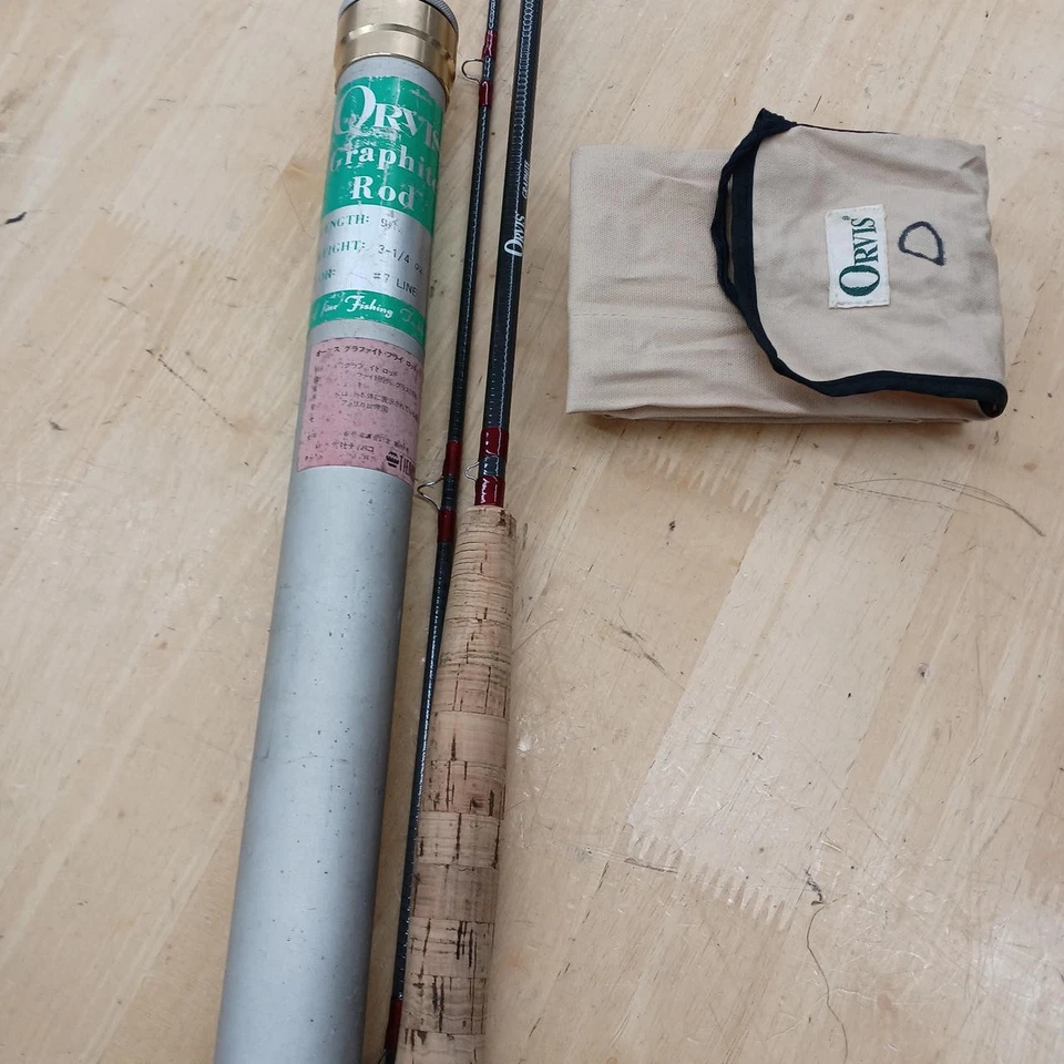 Barra de mosca Orvis Graphite Mark2 usada Foto 2 de 4