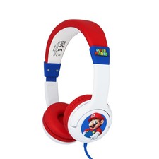 Image of OTL Technologies SM1107 Super Mario Kids Wired Headphones in White