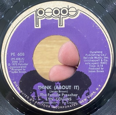 LYN COLLINS Think ( About It ) 45 PEOPLE JB Rob Base EX* RARE Deep Funk Samples