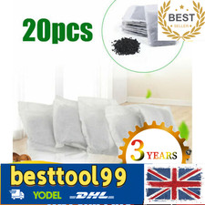 New 20 Bags Activated Charcoal Carbon Filter Sachets For Pure Water Distiller