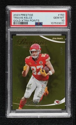 2023 Panini Prestige Xtra Points Gold 64/75 Travis Kelce #150 09gn