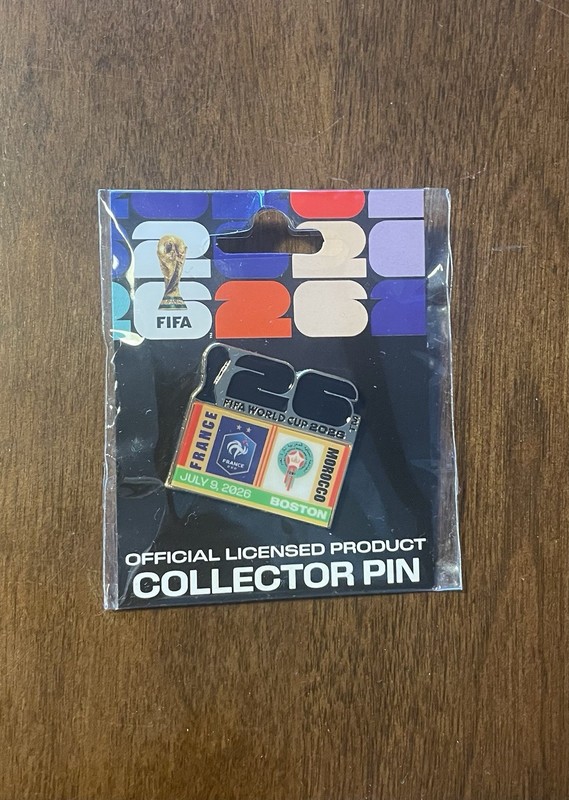 FIFA World Cup 2026 France vs Morocco Game Day Official Collector Pin