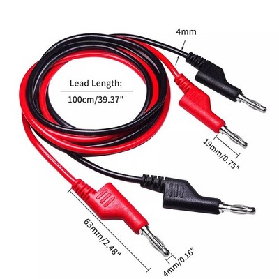 30er Set Bananenstecker Kabel 4mm robust für elektrische Tests