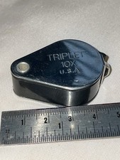 UNIQUE LOUPE 10 X OLD USA JEWELRY