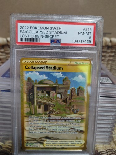 Collapsed Stadium graded PSA 8 for sale on eBay