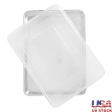 Aluminum Half Sheet Baking Pan W/ Lid Non-Stick Bakeware Cookies Cakes New