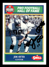 Jim Otto Oakland Raiders 1990 Pro Football HOF Swell Auto HOF #108 w/COA